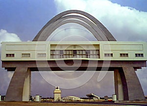 The impressive Independence Arch is located on Independence Square in Accra