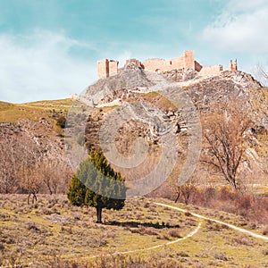 Impressive mediaeval castle in Spain