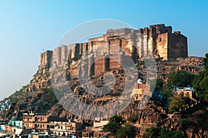 The impressive Mehrangarh fort in Jodhpur
