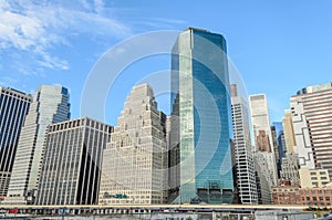 Impressive Modern Buildings, Towers and Skyscrapers in Lower Manhattan, New York City, USA