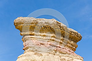 Impressive natural canyon in the Namibe Desert of Angola