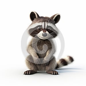 Impressive Pixar Style Realistic Raccoon In 8k Uhd Resolution