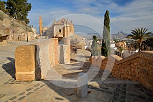 The impressive Renaissance facade of the 15 century church Colegiata de Santa Maria la Mayor, Antequera photo