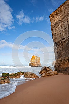Impressive rock formations at the Gibson Beach near Twelve Apostles, Great Ocean Road, Victoria, Australia