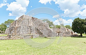 The impressive structures of the overlooked Mayan ruins of Oxkintok