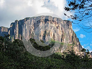 Impressive table-top mountain in Canaima National Park, Venezuela