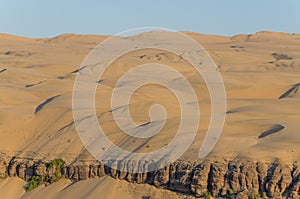 Impressive towering Namib Desert sand dunes of Angola and Namibia