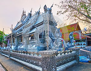 Impressive Ubosot of Silver Temple, Chiang Mai, Thailand