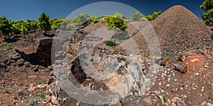 The ancient Silver Mines near Lavrion, Peleponnes, Greece photo