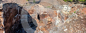 The ancient Silver Mines near Lavrion, Peleponnes, Greece photo