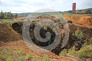 Old copper mine in Falun in Sweden.