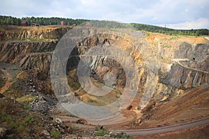Old copper mine in Falun in Sweden. photo