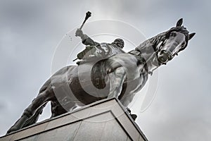 The impressive Zizkov Monument in Prague