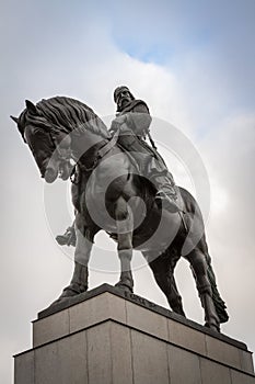 The impressive Zizkov Monument in Prague