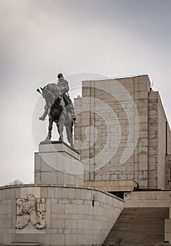 The impressive Zizkov Monument in Prague