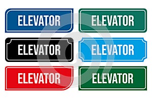 Elevator Door Sign Illustration Printable Door Signs for vertical access