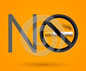 No Smoking vector sign illustration.