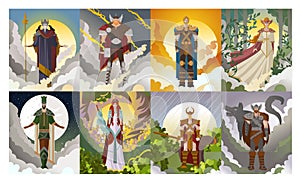 Norse germanic gods mythology pantheon photo