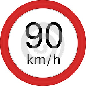 limit speed 90km