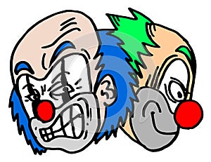 Two clowns