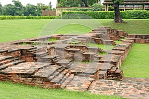 Imprints of ancient rooms in the monastery ruins