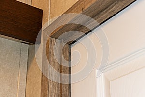 Improperly installed door and door frame
