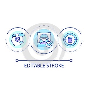 Improve memorization loop concept icon