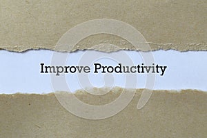 Improve productivity on paper