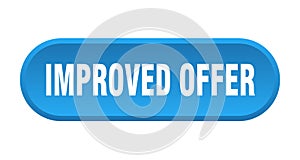 improved offer button. rounded sign on white background