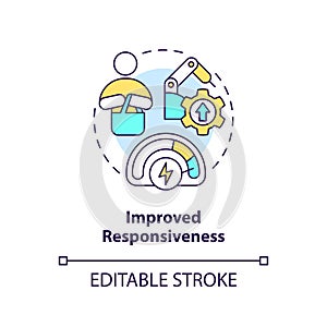 Improved responsiveness concept icon