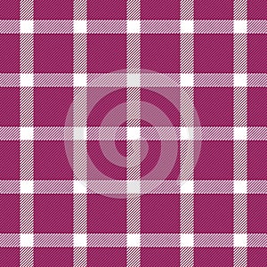 Improvement background textile pattern, simplicity vector plaid fabric. Screen texture seamless check tartan in pink and white