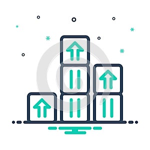 Mix icon for Improvement, progress and advancement