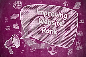 Improving Website Rank - Business Concept.