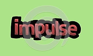 IMPROVISATION writing vector design on a green background