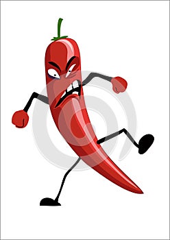 Impudent red chilli pepper
