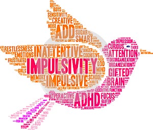 Impulsivity ADHD Word Cloud