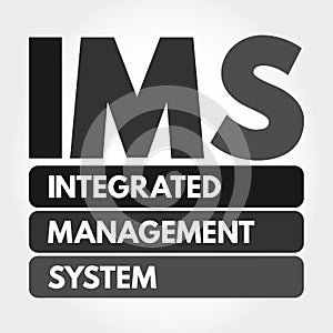 IMS - Integrated Management System acronym