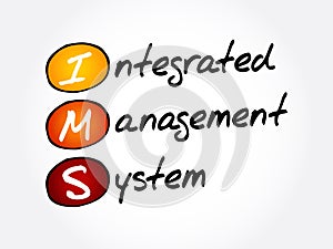 IMS - Integrated Management System acronym