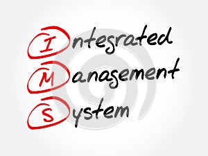 IMS - Integrated Management System acronym photo