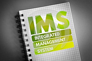 IMS - Integrated Management System acronym photo