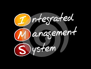 IMS - Integrated Management System acronym photo