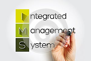 IMS Integrated Management System - combines all of an organisation`s systems, processes and Standards into one smart system, acron photo