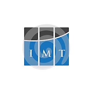 IMT letter logo design on WHITE background. IMT creative initials letter logo concept. IMT letter design.IMT letter logo design on photo