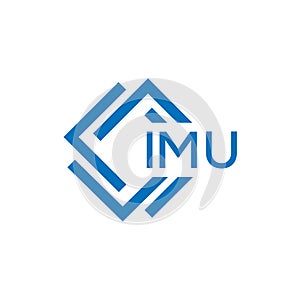 IMU letter logo design on white background. IMU creative circle letter logo concept. r design photo