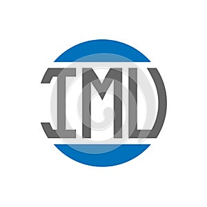 IMU letter logo design on white background. IMU creative initials circle logo concept. IMU letter design photo