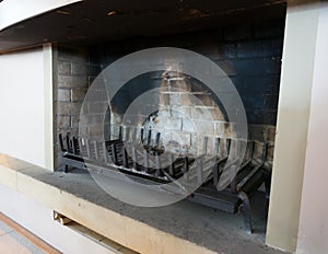 Inactive fireplace