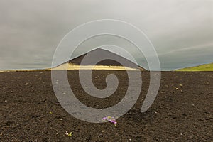 Inactive volcano in Iceland