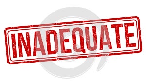 Inadequate sign or stamp