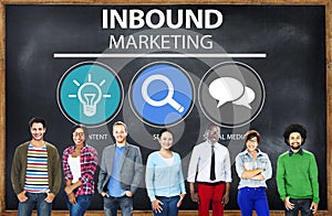 Inbound Marketing Commerce Content Social Media Concept