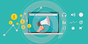 Inbound marketing concept